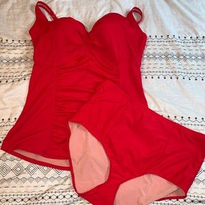 Torrid red bathing suit